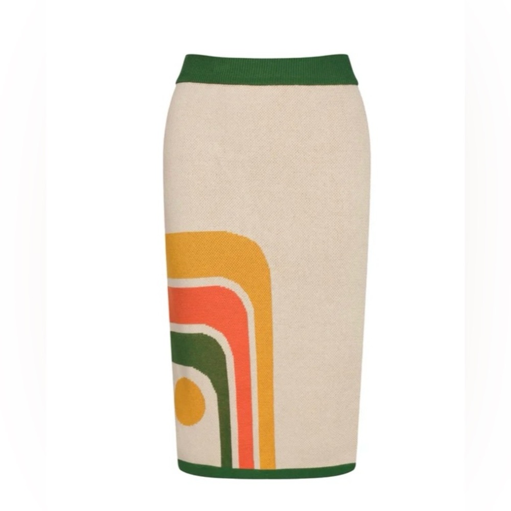 Chic Color Block Skirt Set - Picture 2 of 9